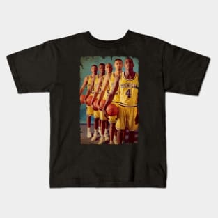 FAB FIVE TEAMS BASKETBALL VINTAGE Kids T-Shirt